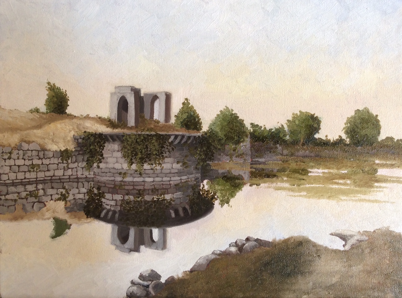 Bijapur Fort, Oil, 2014