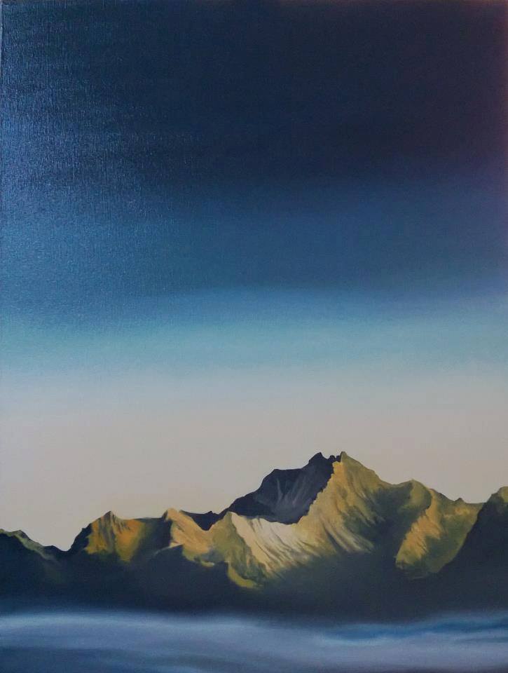 Kanchanjunga Mountain Range, Oil, 2013