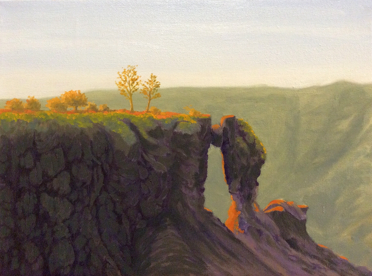 Needle Point Sunrise, Oil, 2014