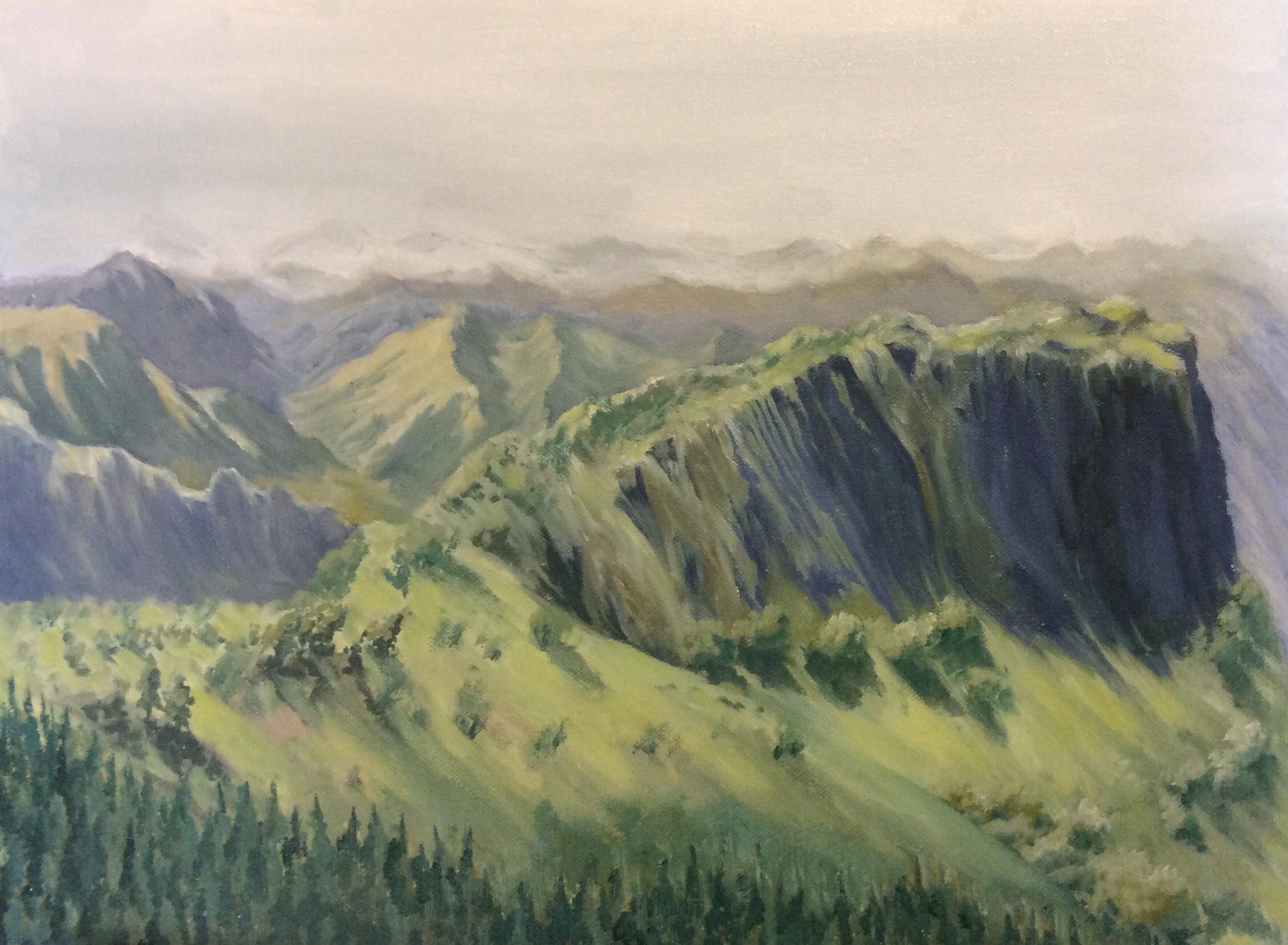 Sahyadri Mountains, Oil, 2018