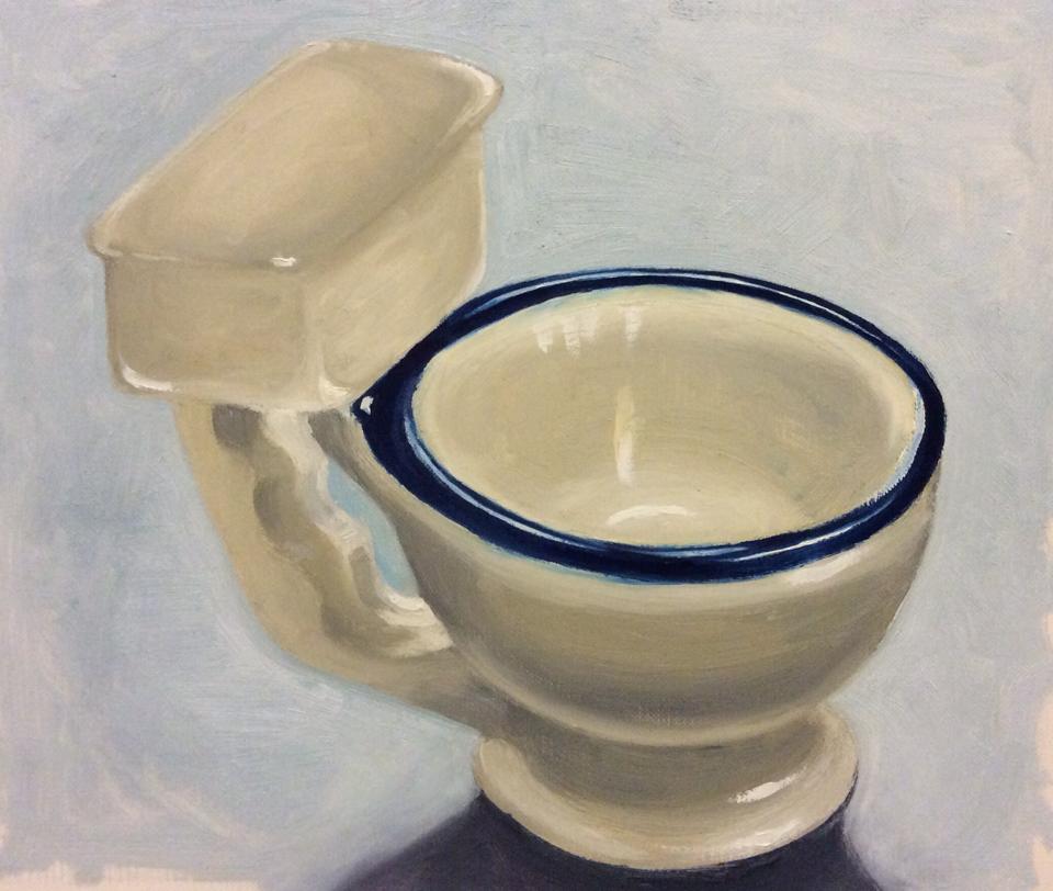 Coffee mug, Oil, 2014