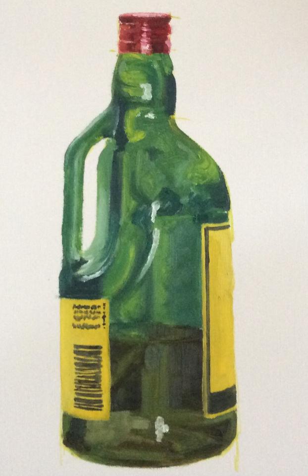 JNB whiskey bottle, Oil, 2014